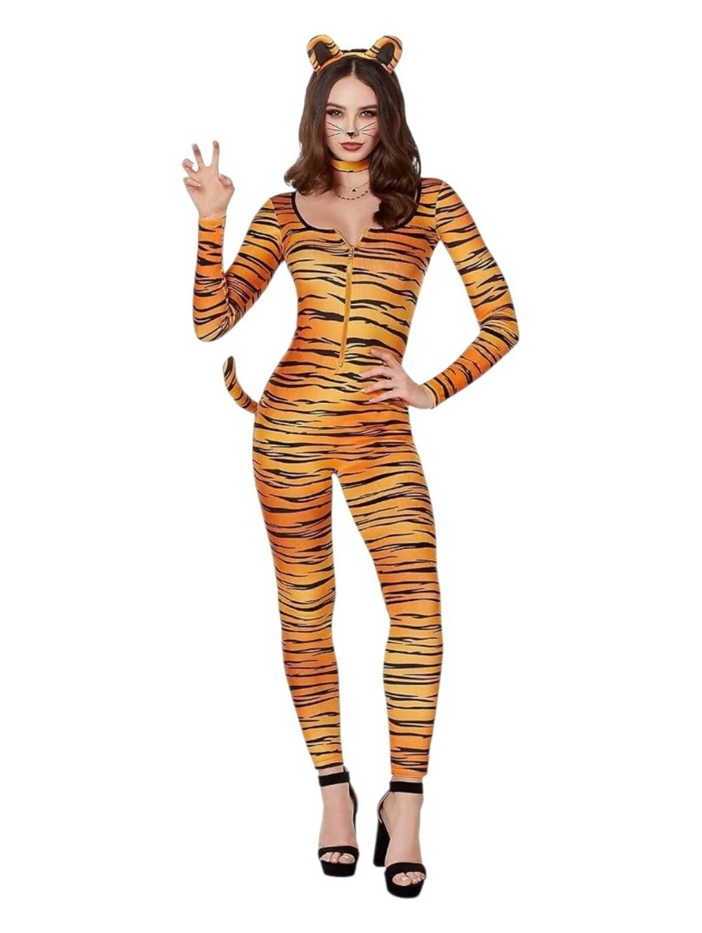 Spirit Tiger Catsuit Costume Large Womens